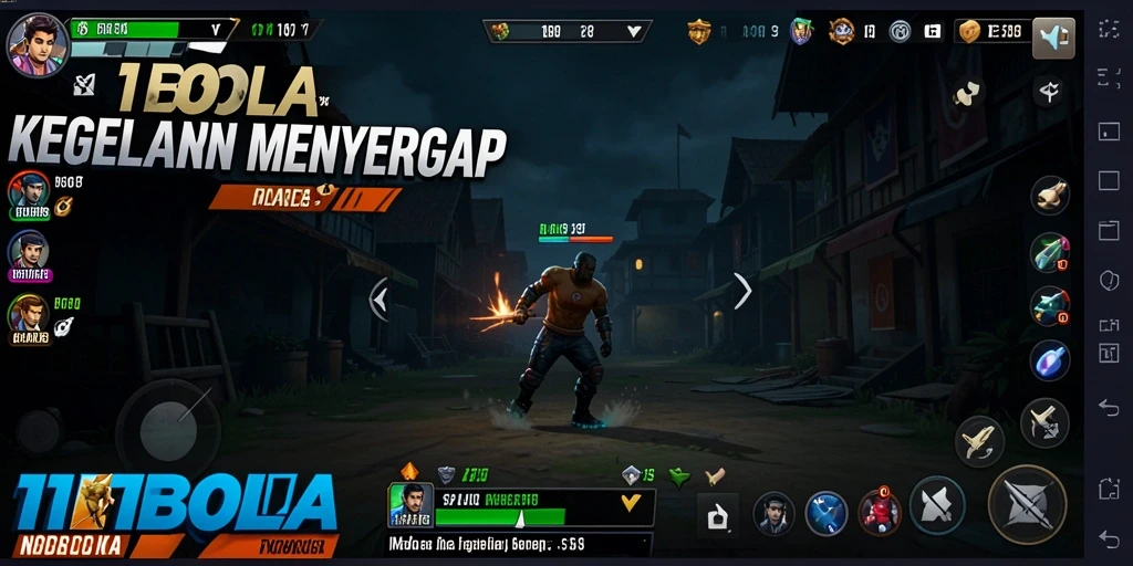 Screenshot gameplay <strong>11BOLA</strong> yang menampilkan momen ketegangan saat menghadapi makhluk horor.