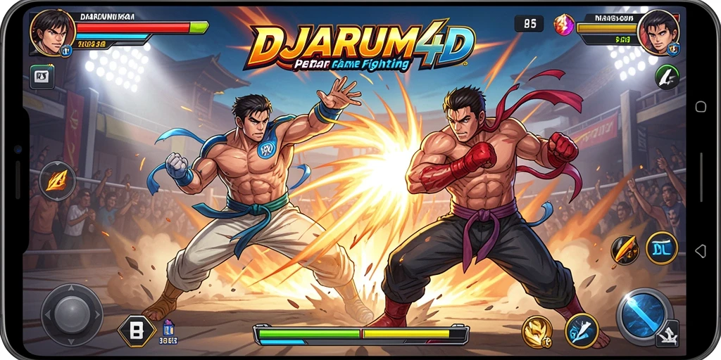 Tangkapan layar utama DJARUM4D menampilkan aksi pertarungan yang mendebarkan.