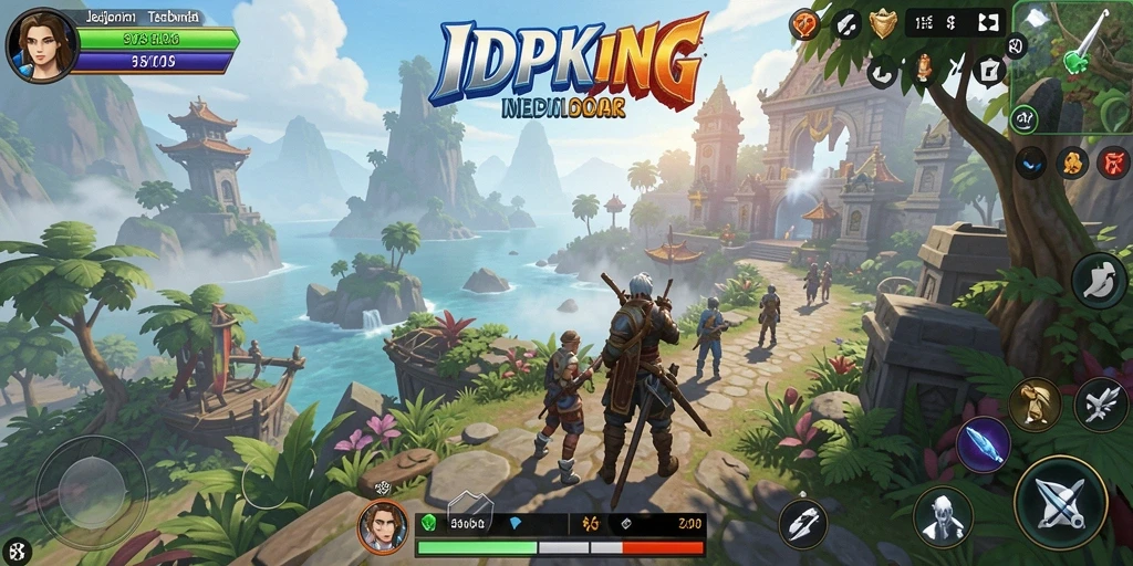 Tampilan gameplay mendebarkan dari dunia Open World IDPKING.