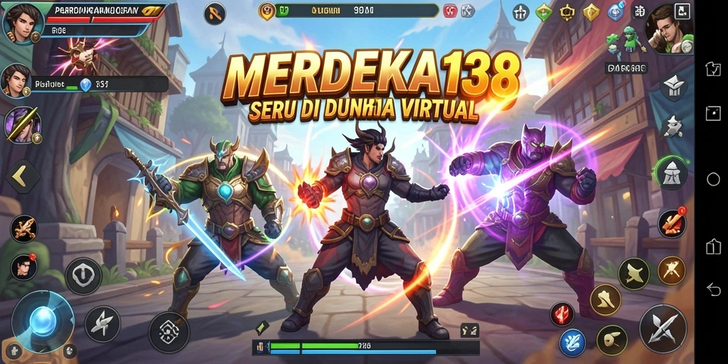 Gameplay Fighting seru dengan karakter unik dan aksi menegangkan.