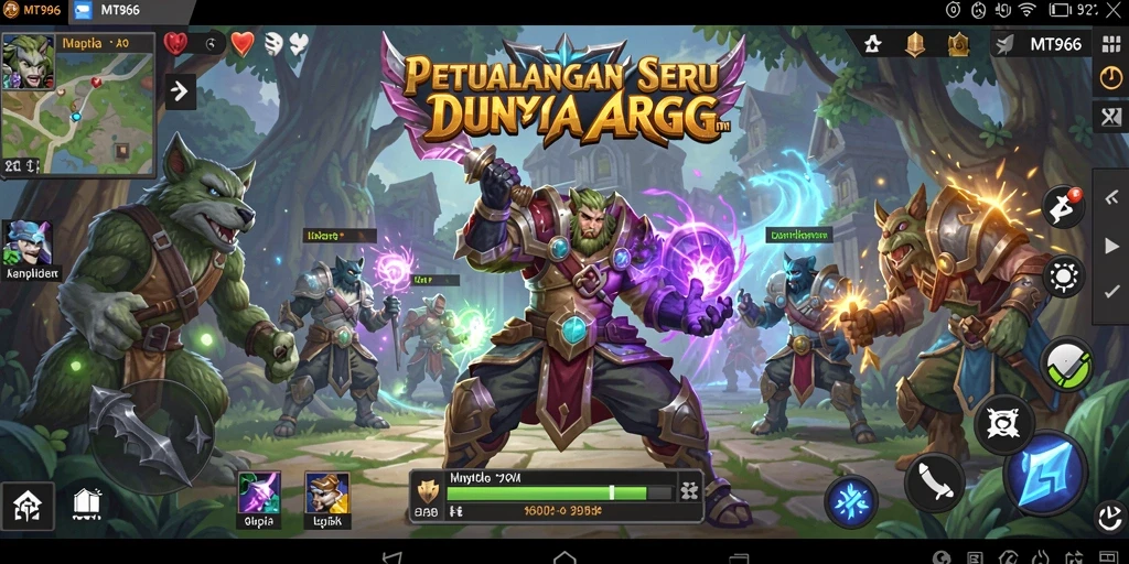 Tampilan gameplay MT966 yang seru di dunia ARPG.