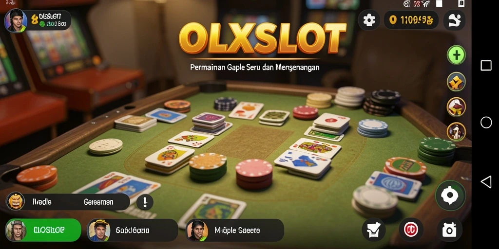 Tampilan gameplay seru dari OLXSLOT saat bermain Gaple.