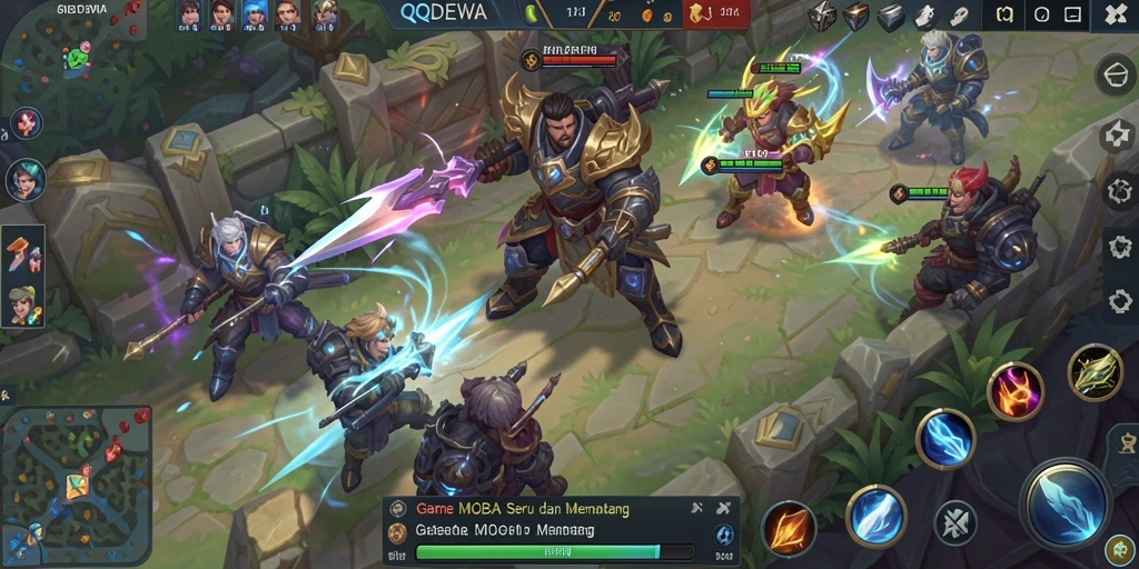 Tampilan gameplay seru dan mendebarkan di QQDEWA.