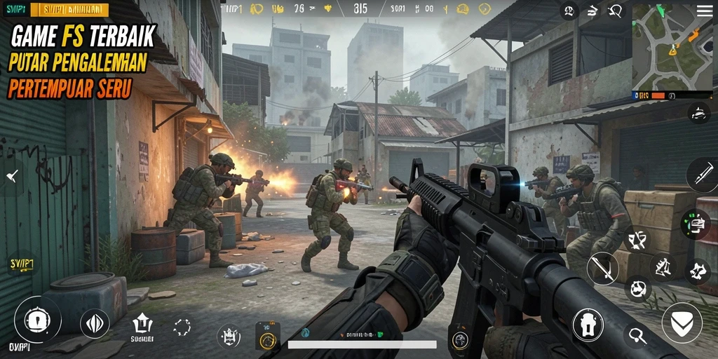 Gameplay seru dan menegangkan di SVIP1 dengan aksi tembak-menembak.