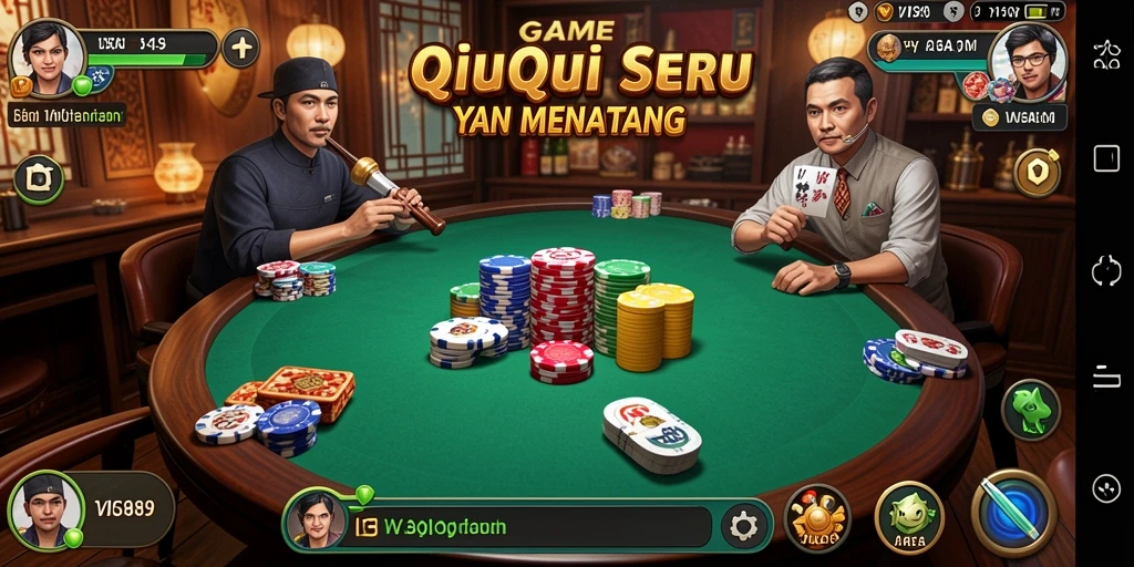 Tampilan gameplay QiuQiu yang mendebarkan di VISA89.