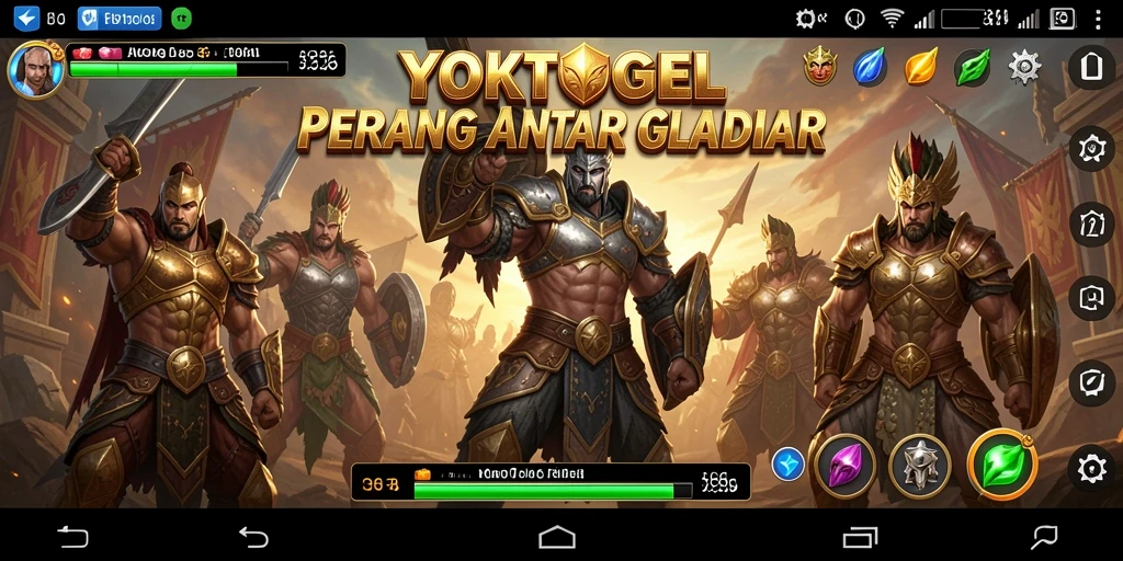 Tampilan gameplay menegangkan di YOKTOGEL saat bertarung.
