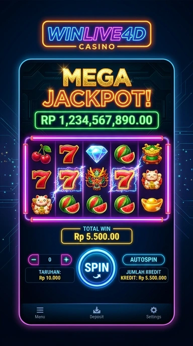 Tampilan antarmuka aplikasi winlive4d yang intuitif.